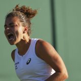 Jasmine Paolini a chuté dès le 2e tour à Wimbledon KEYSTONE/AP/Joanna Chan